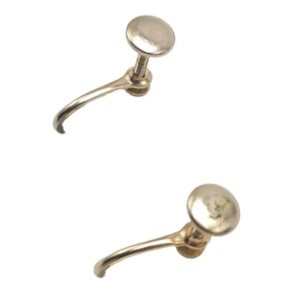 Rhinestone Enamel Order Of The Eastern Star Masonic Fraternal Earrings Vintage B - Picture 4 of 5